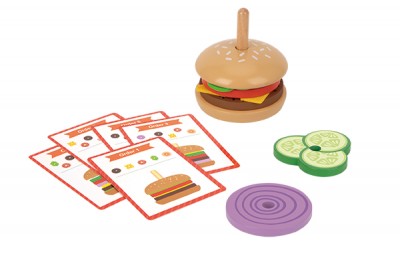 Παιχνίδι Λογικής Μπέργκερ από Ξύλο και Τσόχα
