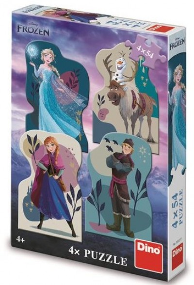 Frozen Φίλοι 4 x 54 Τεμ. Παζλ Dino