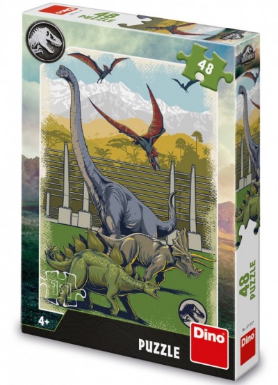 ΚΟΣΜΟΣ ΤΩΝ ΔΕΙΝΟΣΑΥΡΩΝ - JURASSIC WORLD 48 ΤΕΜ. ΠΑΖΛ DINO