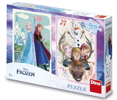 Frozen: Άννα και Έλσα 2x77 Τεμ. Παζλ Dino