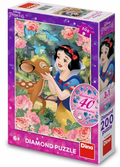 Χιονάτη και Ελαφάκι 200 Τεμ. Diamond Παζλ Dino