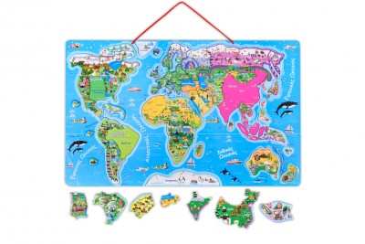 5050Games Μαγνητικό Puzzle - Χάρτης του Κόσμου 77 Tεμ.