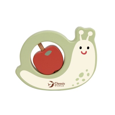 Ξύλινη Κουδουνίστρα Σαλιγκάρι Classic World