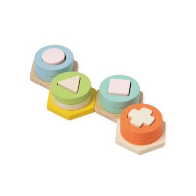 Ξύλινο Παιχνίδι Λογικής με Σχήματα Classic World